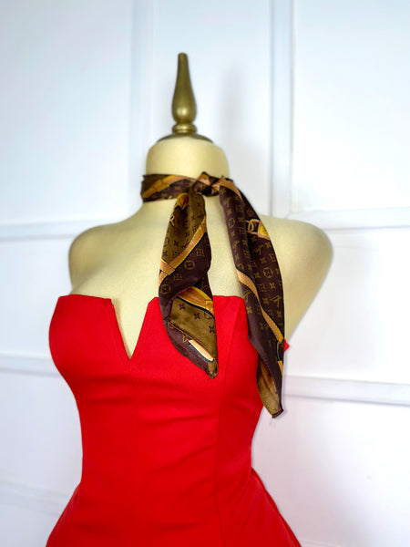 Set rojo tomate liso