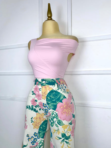 Pantalón con estampado floral