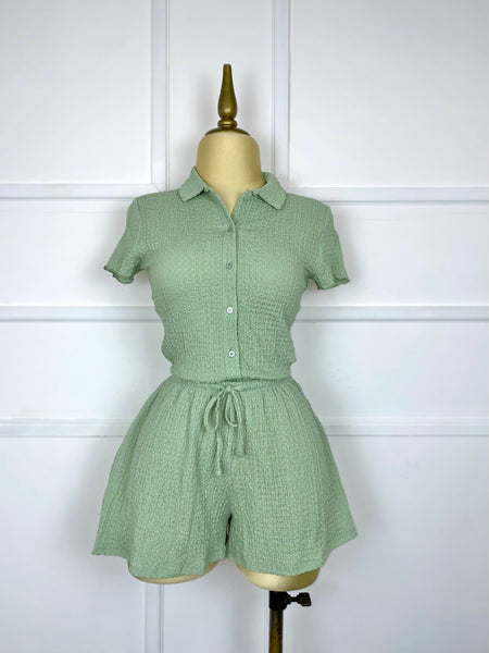 Set verde con textura