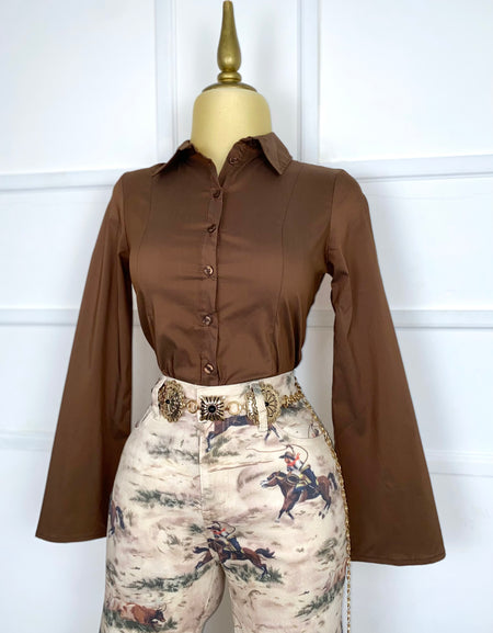 Pantalón con estampado caballos