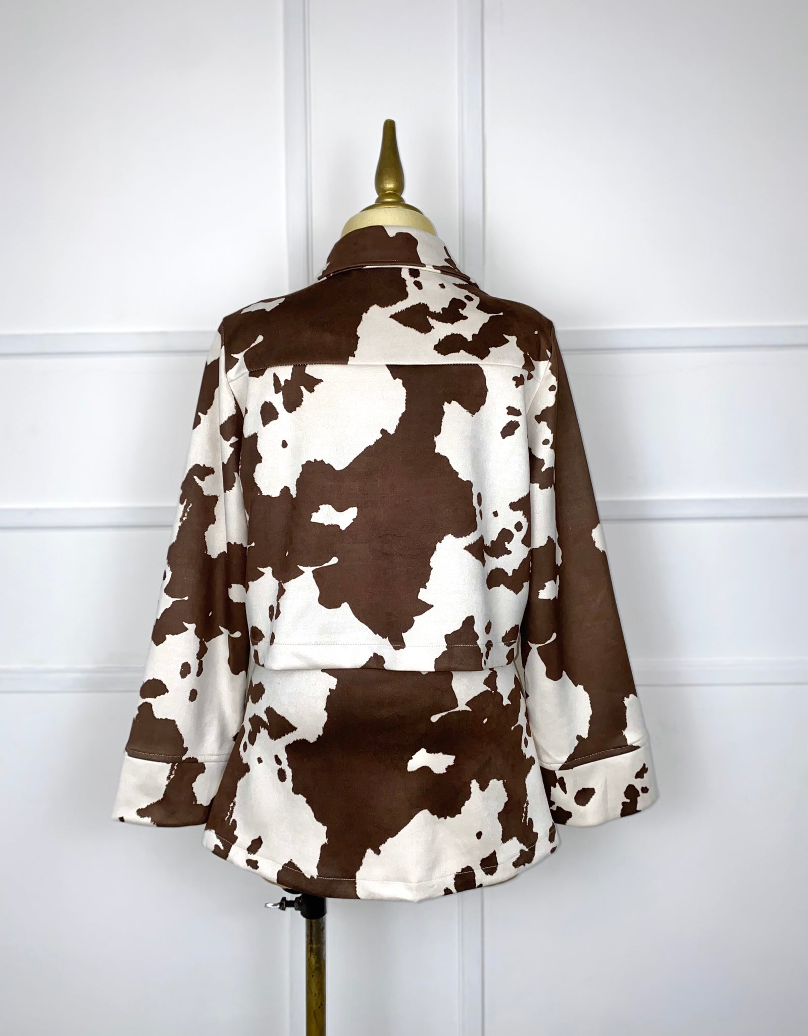 Set estampado manchas tipo gamuza