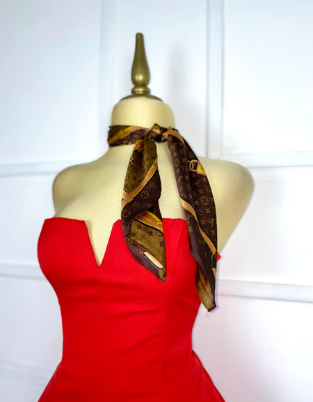 Set rojo tomate liso