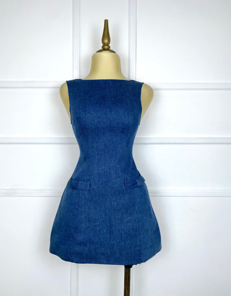 Vestido corto de mezclilla