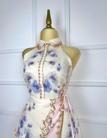 Jumper halter con estampado