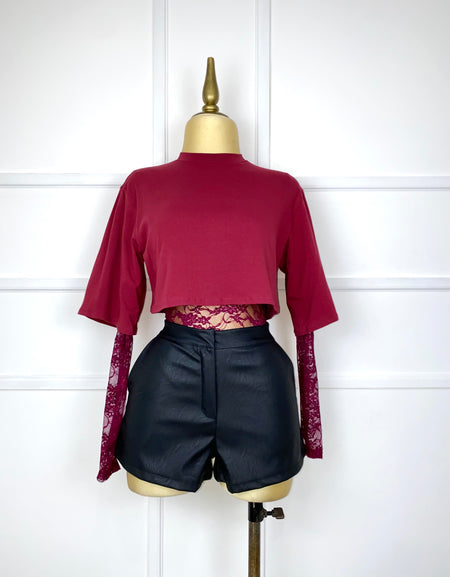 Bodysuit tinto encaje