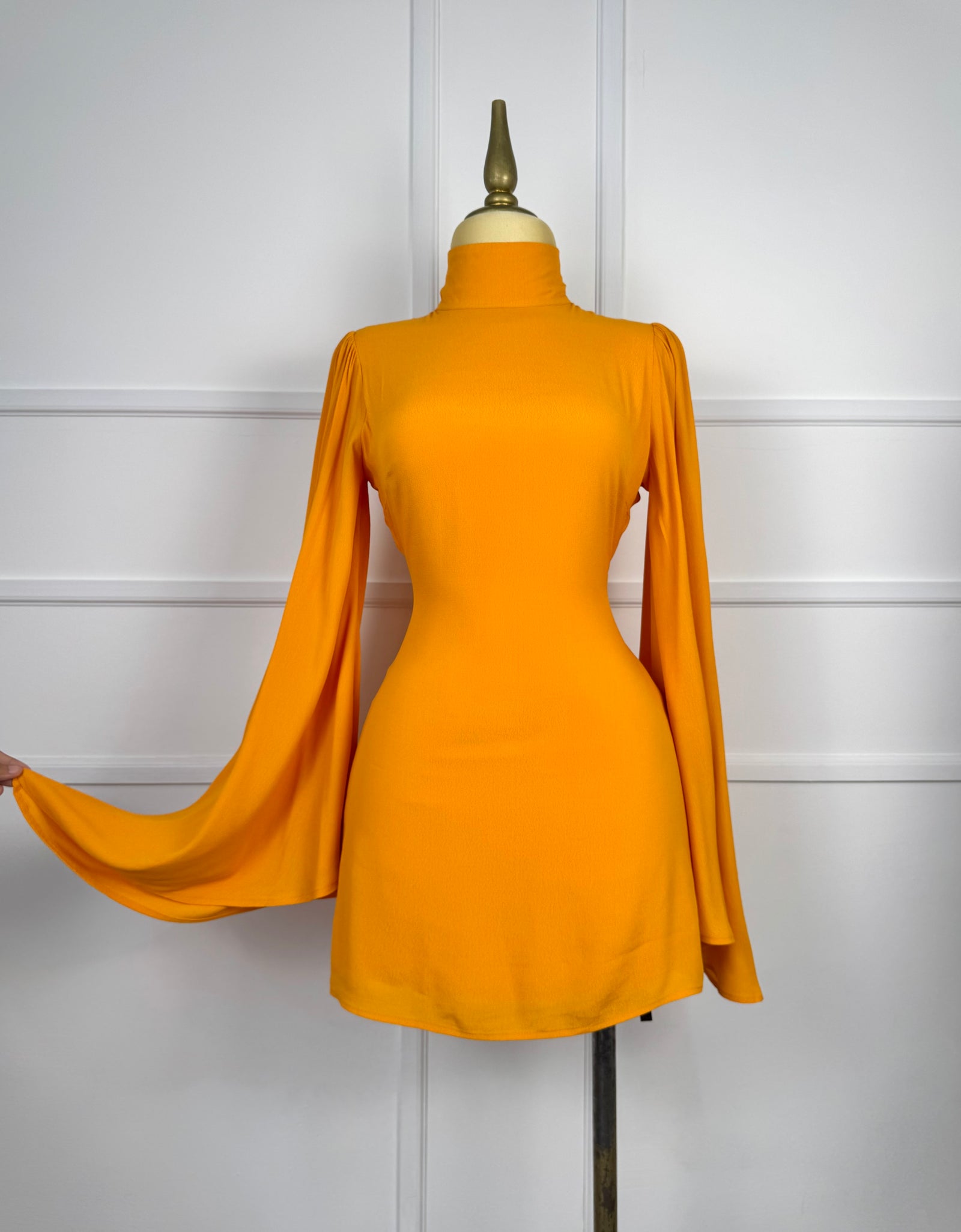 Vestido corto naranja