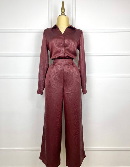 Set tinto con textura vinipiel