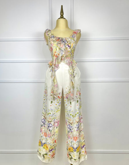 Set con estampado de flores