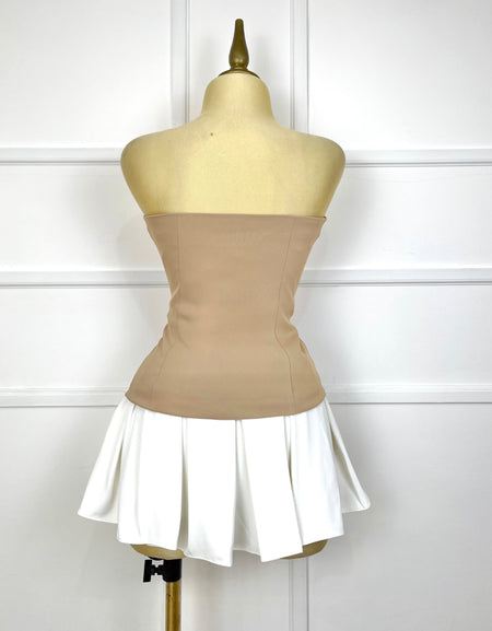 Jumper bicolor strapless