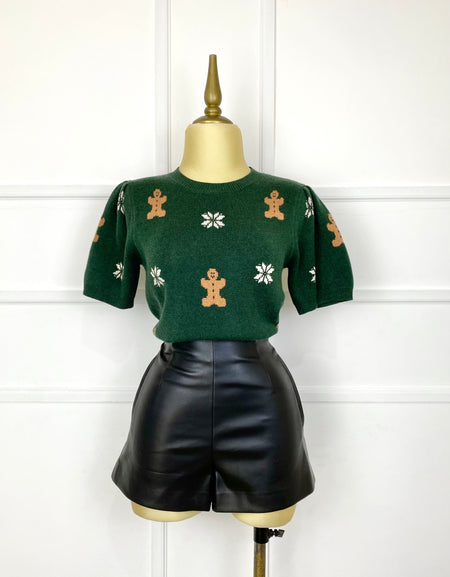 Suéter con estampado navideño (2 colores)