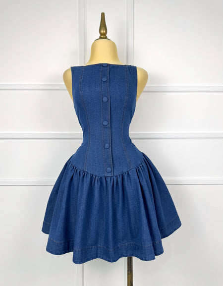 Vestido mezclilla botones