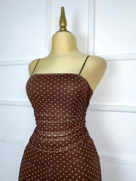 Set café polka dots mesh