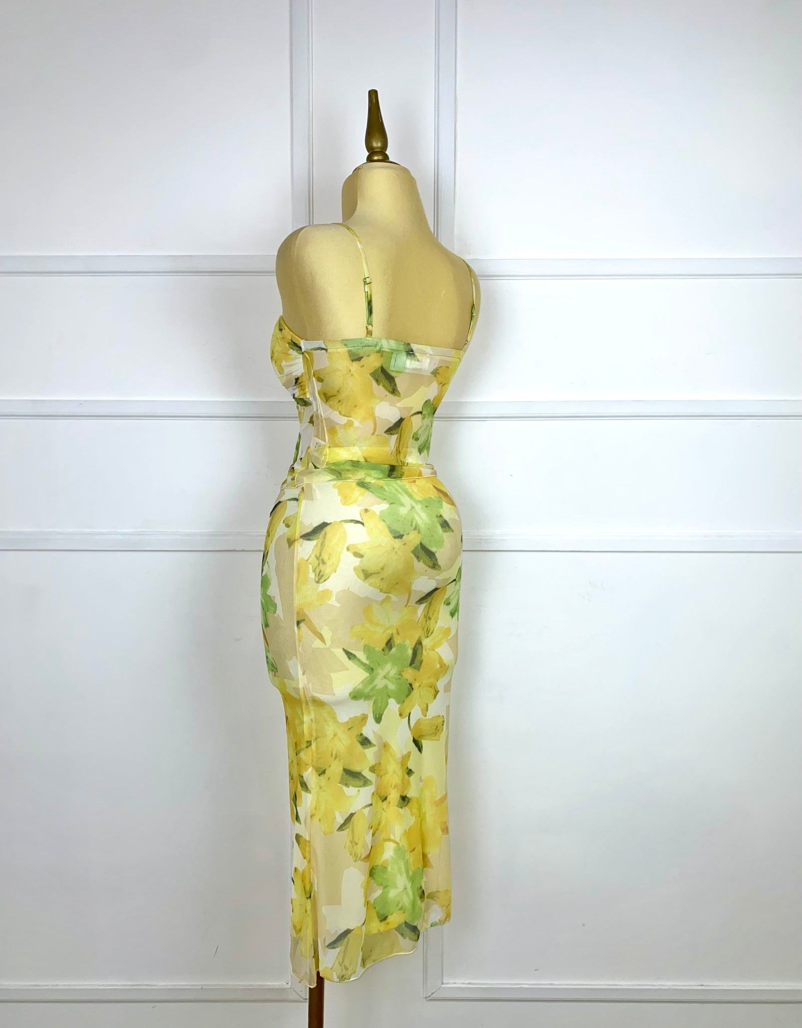 Set mesh flores amarillas