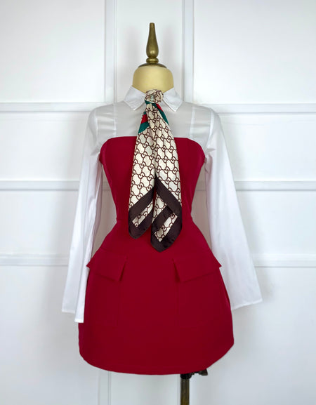 Jumper rojo strapless