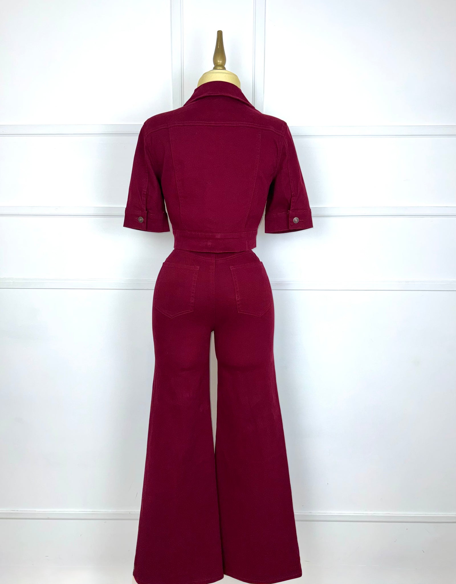 Set tinto liso tipo mezclilla