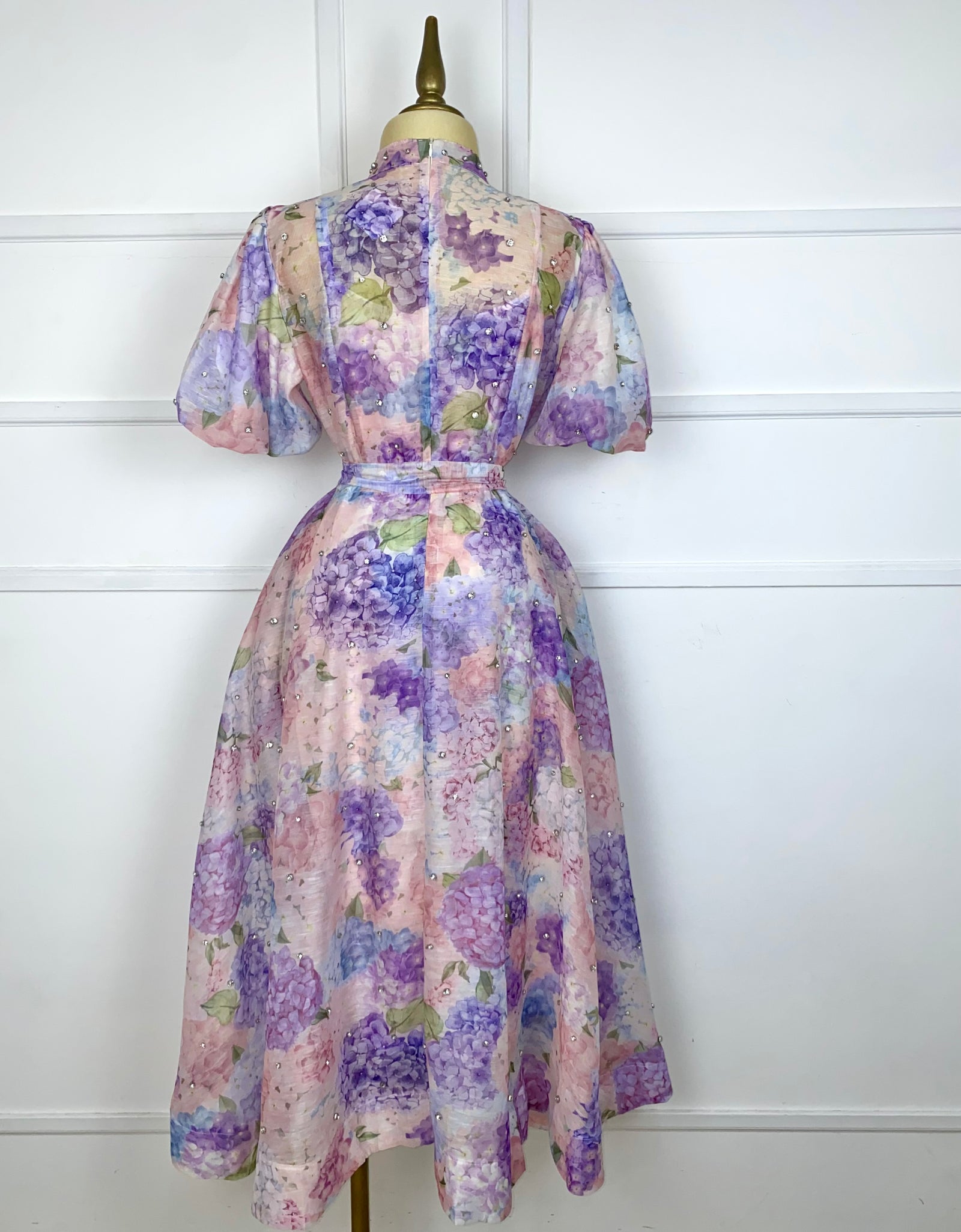 Vestido largo estampado de flores