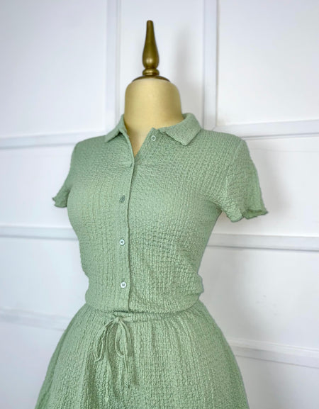 Set verde con textura