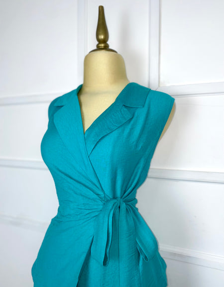 Set azul liso