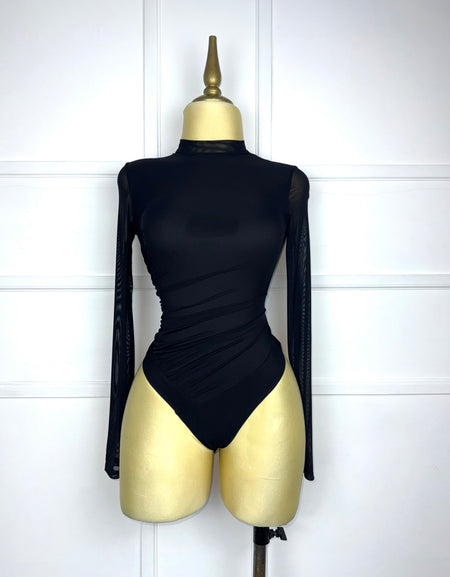 Bodysuit negro mesh