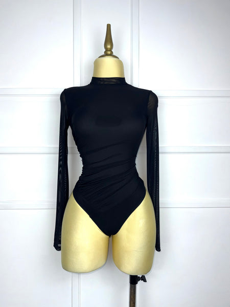 Bodysuit negro mesh
