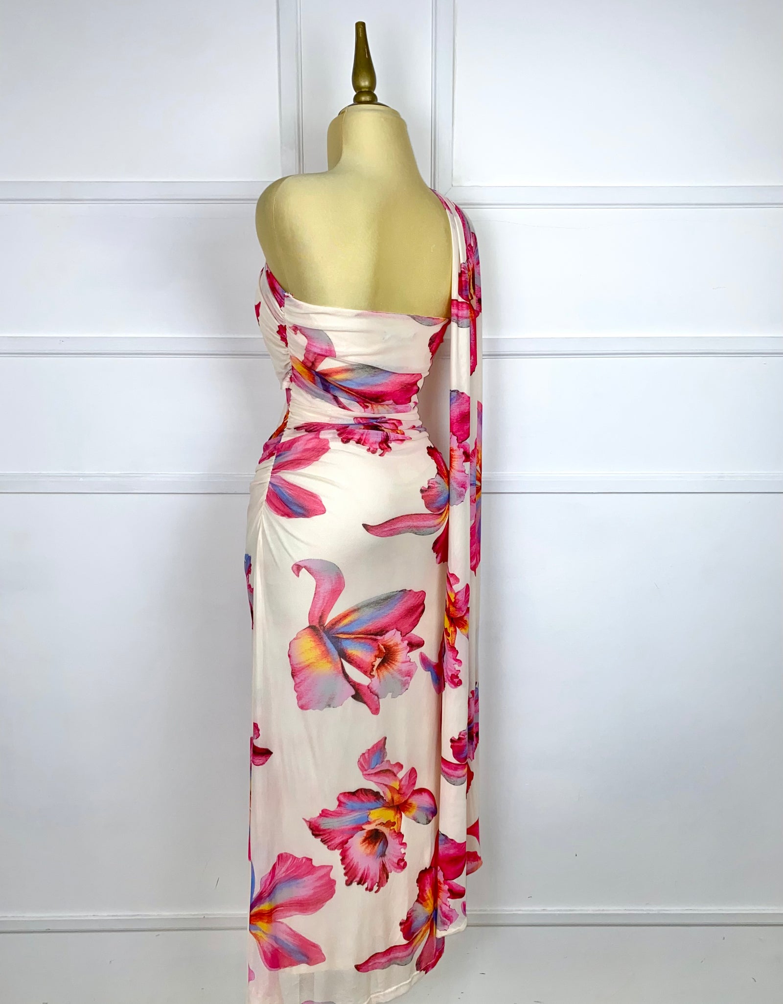 Vestido midi con flores