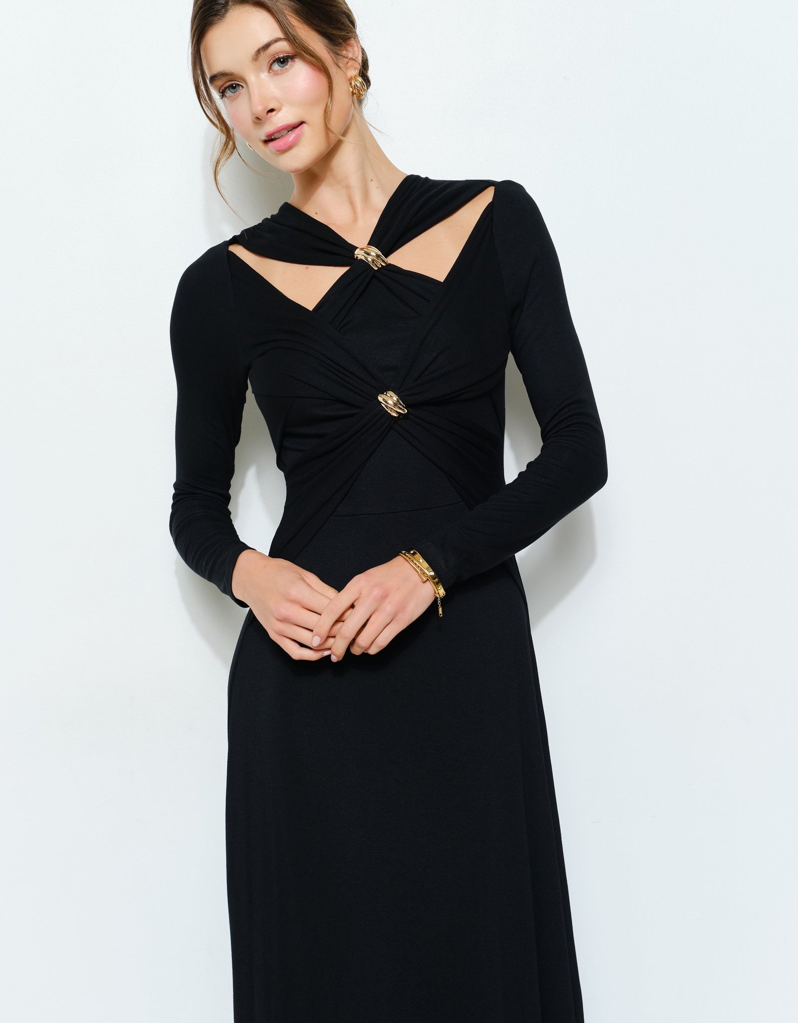 Vestido largo negro