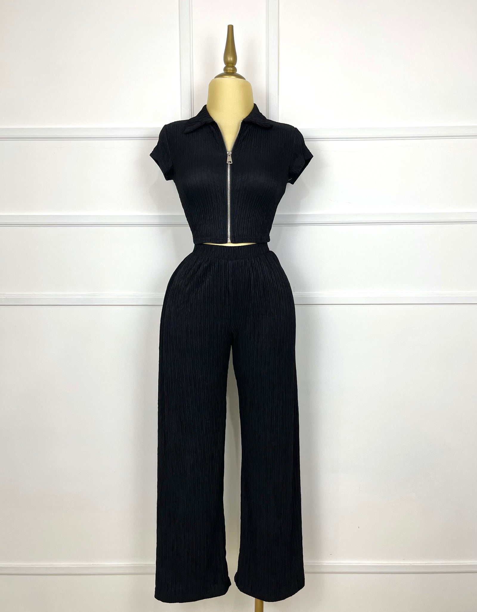 Set negro con textura
