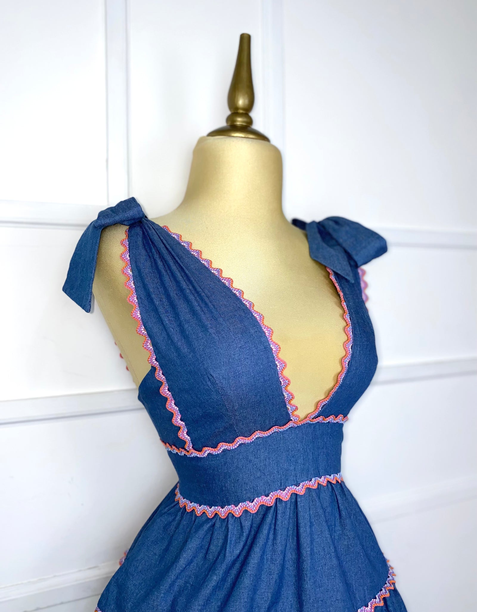 Vestido mezclilla corte A