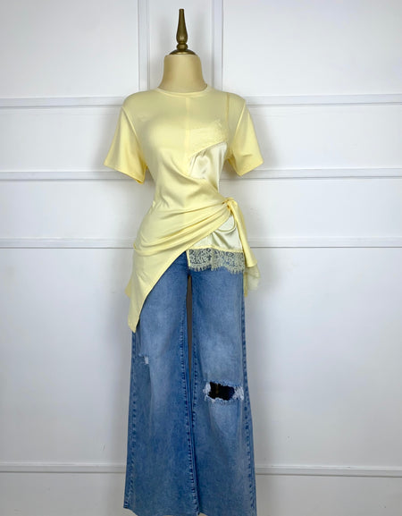 Pantalón mezclilla roto