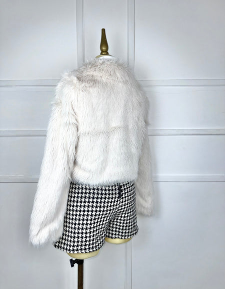 Saco beige de peluche