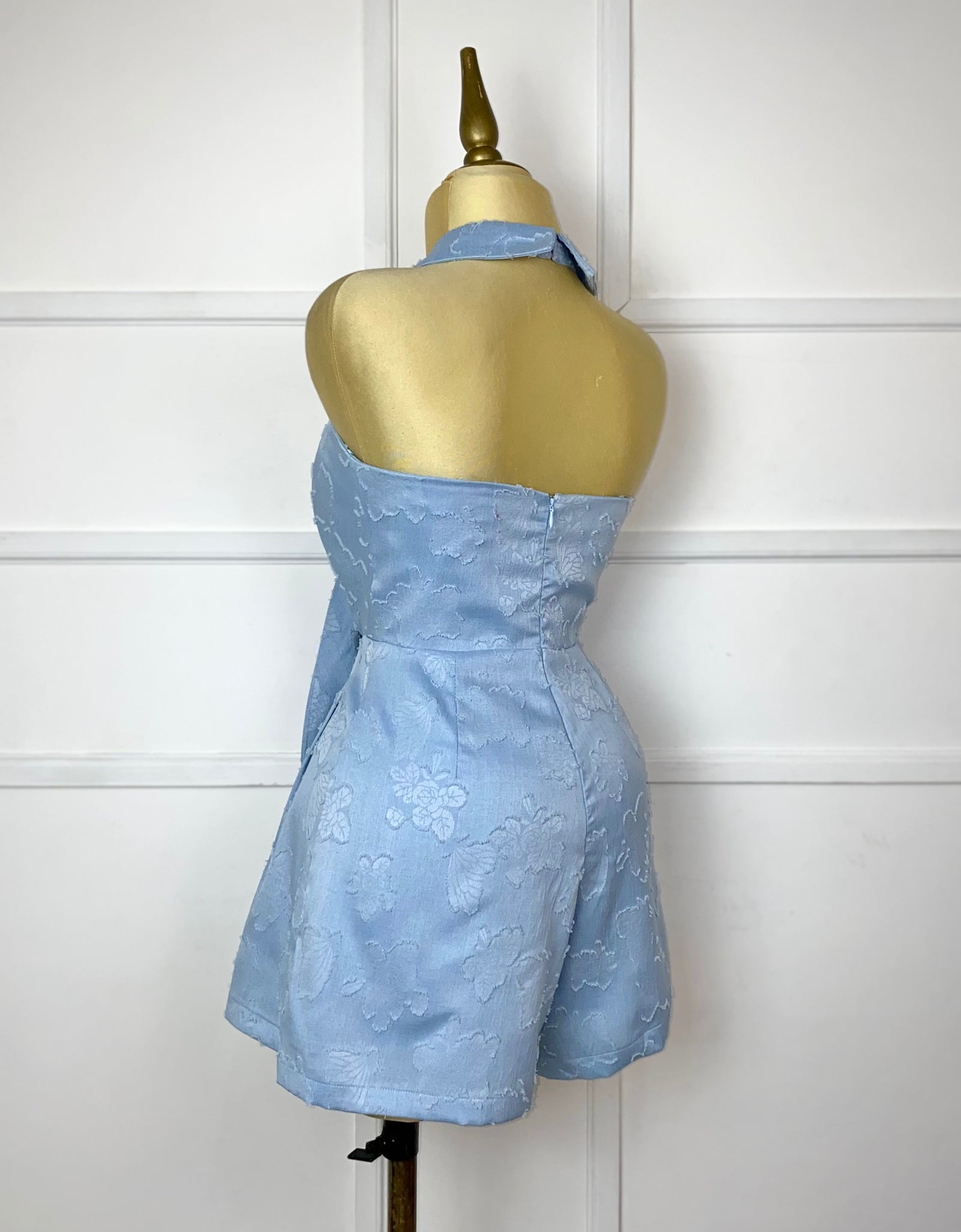 Jumper azul con textura