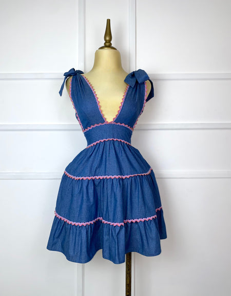 Vestido mezclilla corte A