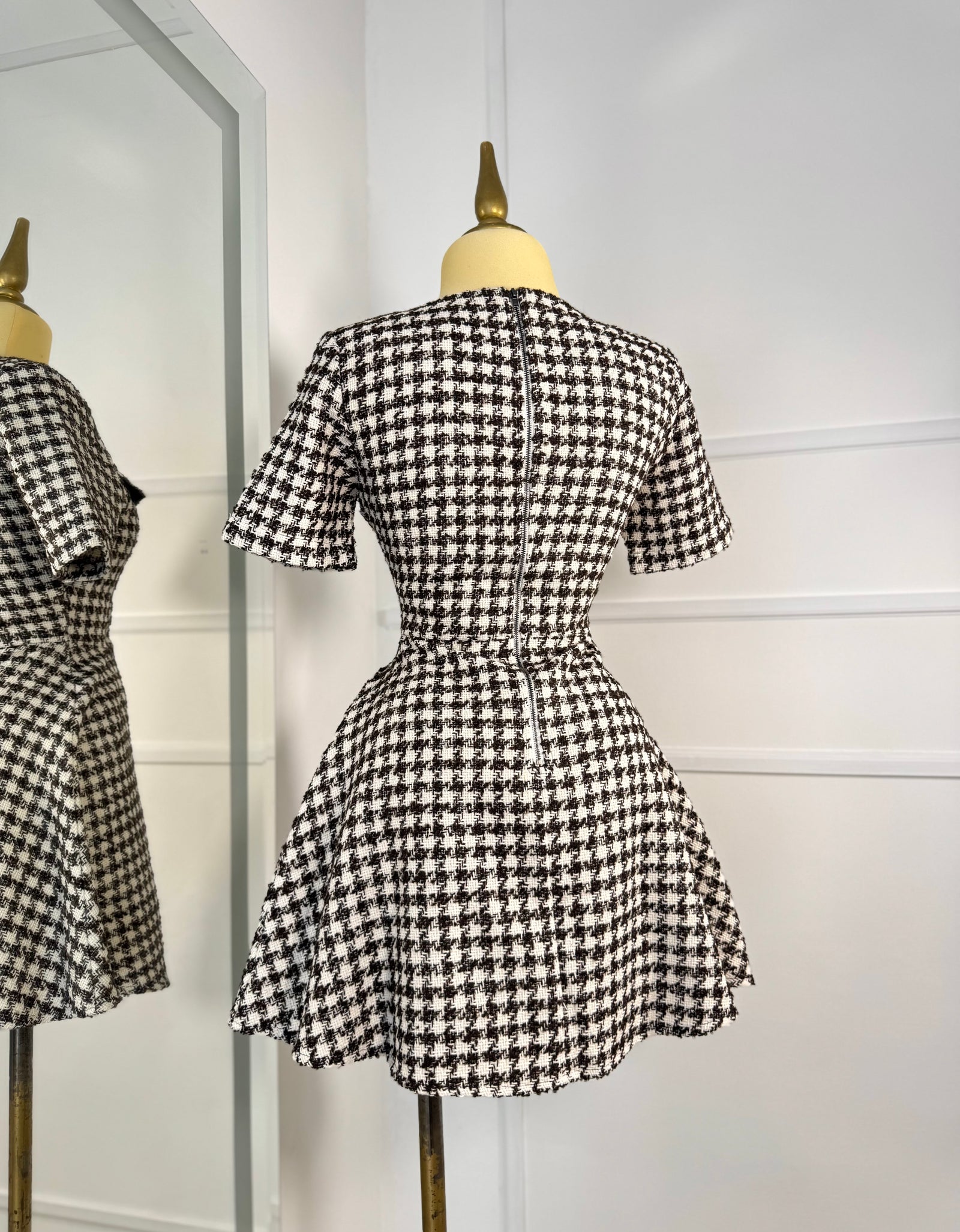 Vestido tweed corte A