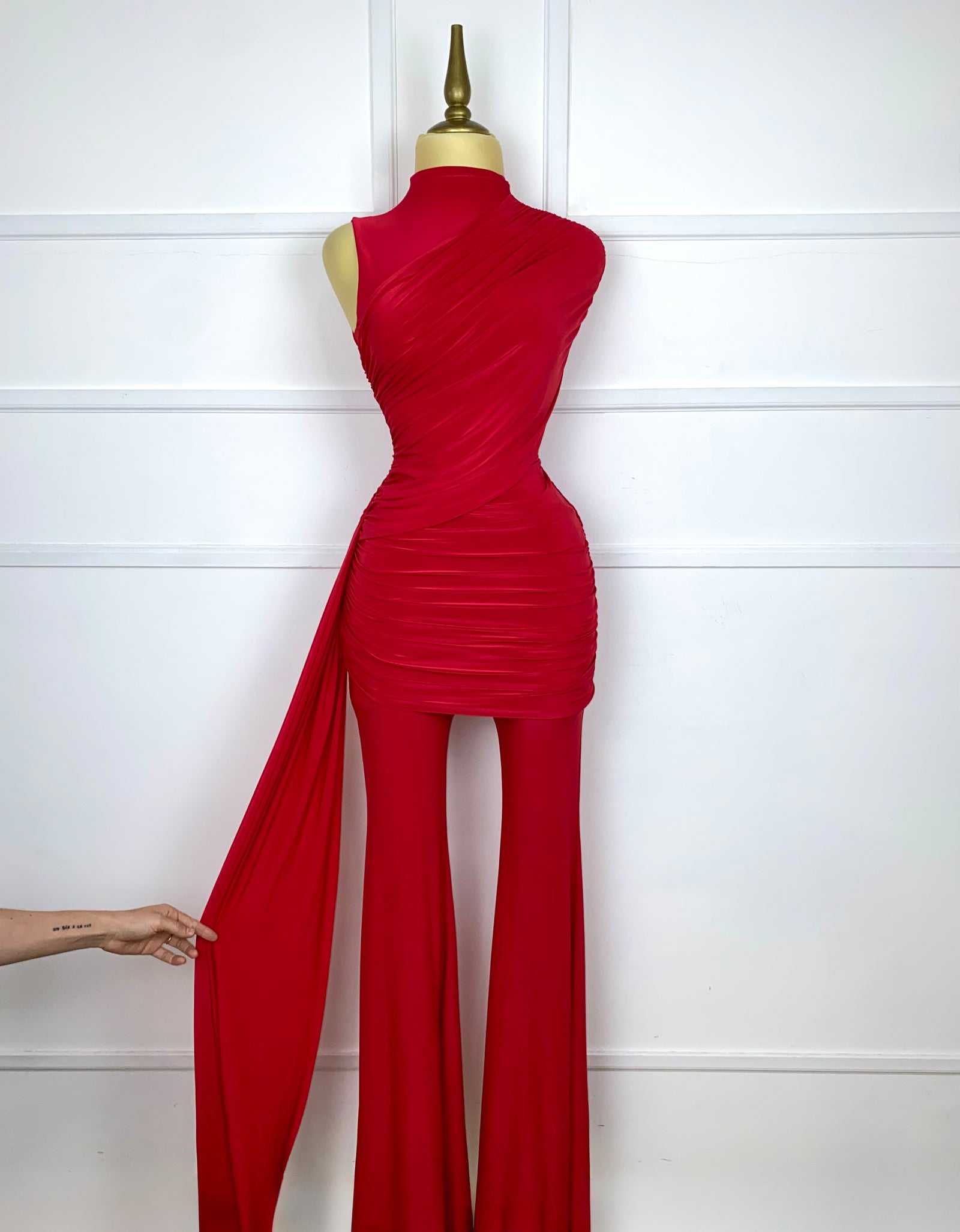 Set rojo liso