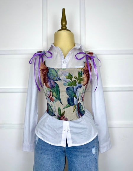 Corset estampado de flores