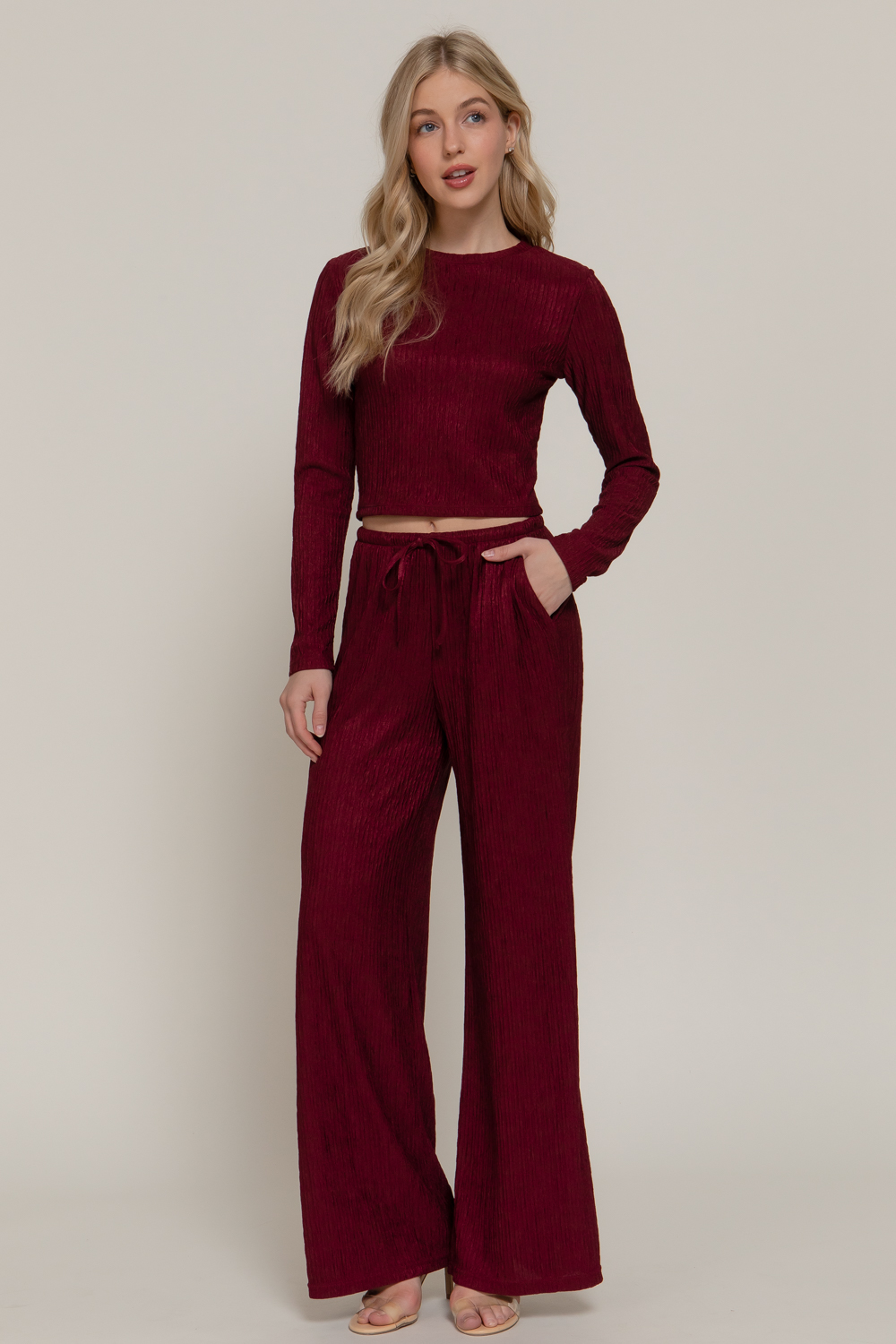 Set tinto con textura
