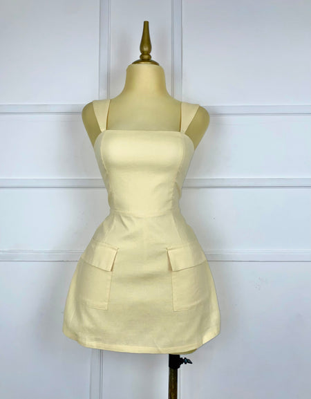 Jumper amarillo tipo lino