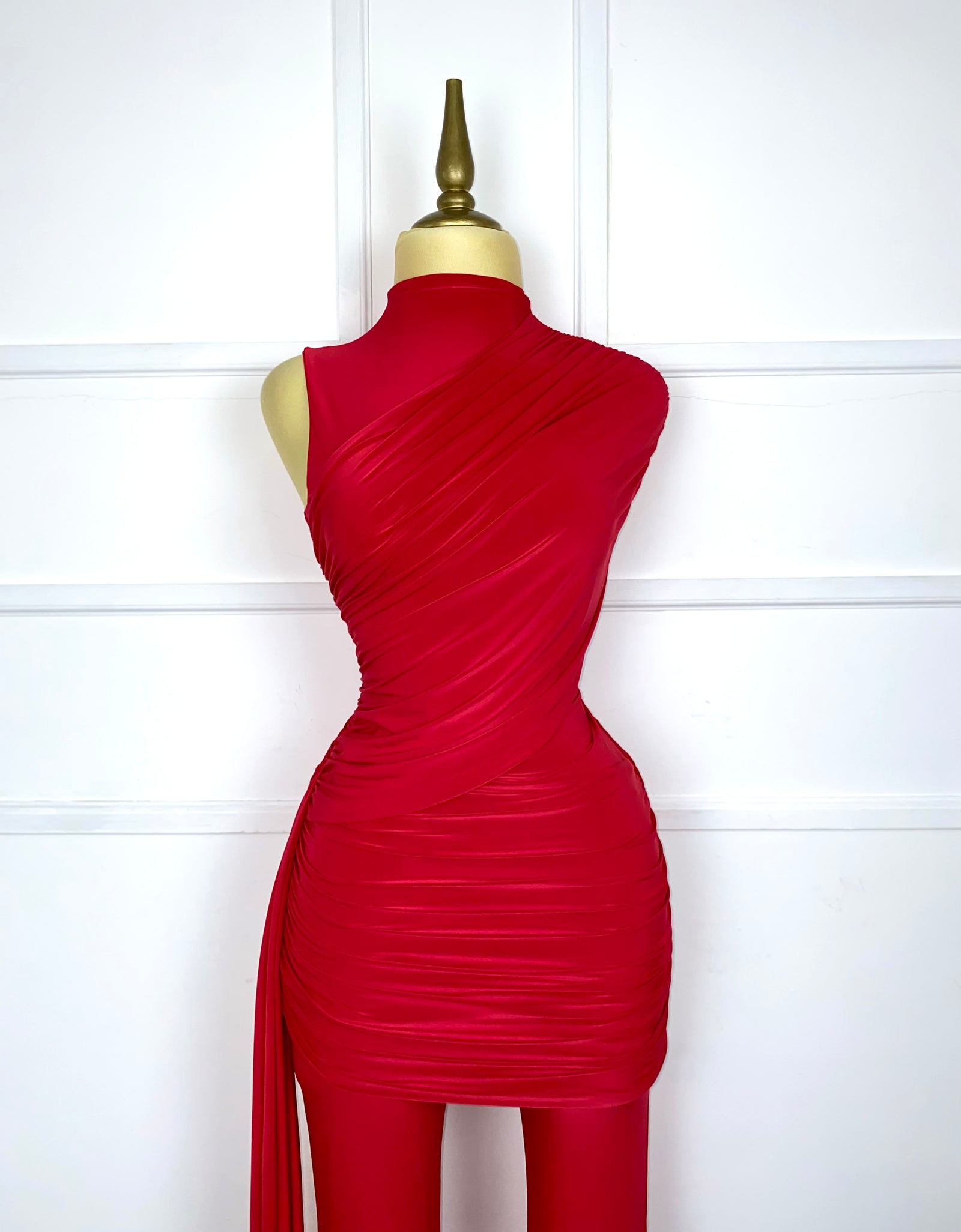Set rojo liso