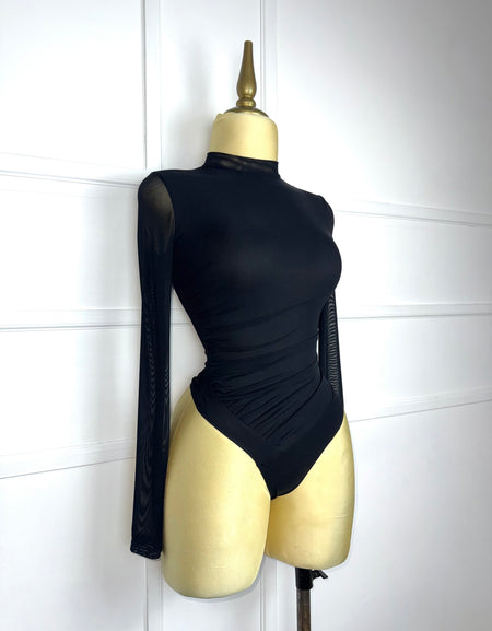 Bodysuit negro mesh