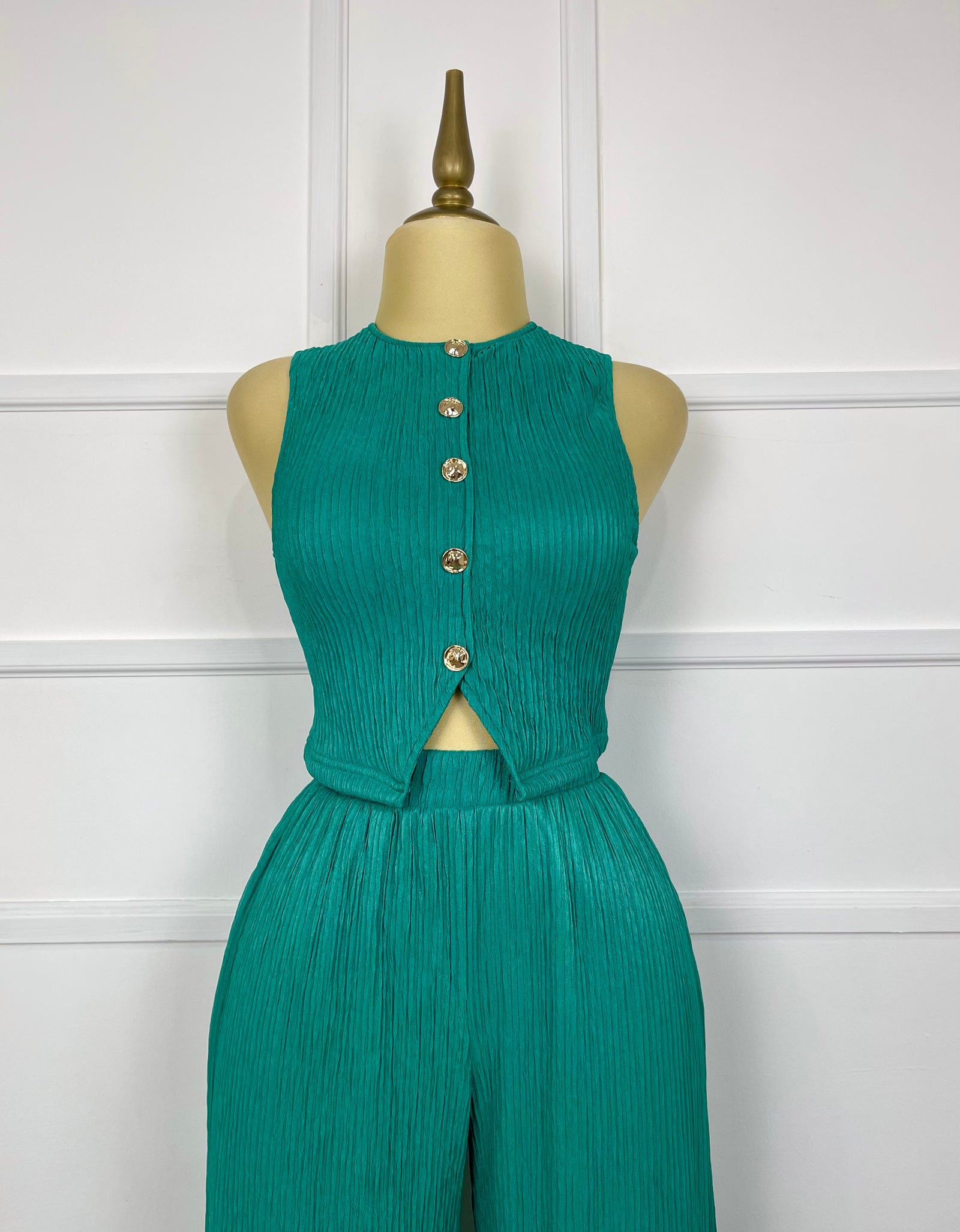 Set verde esmeralda