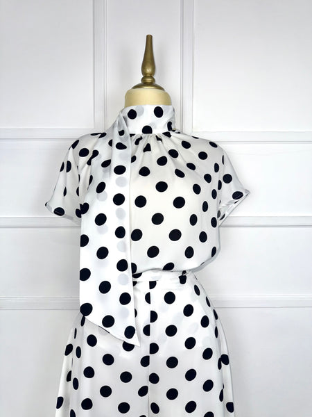 Set polka dots con listón