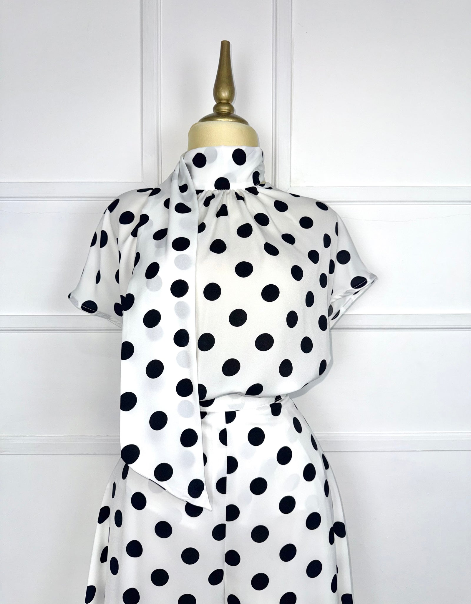 Set polka dots con listón