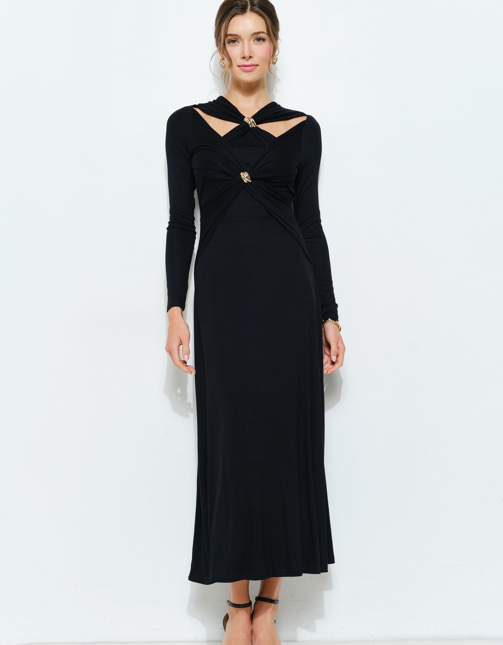 Vestido largo negro
