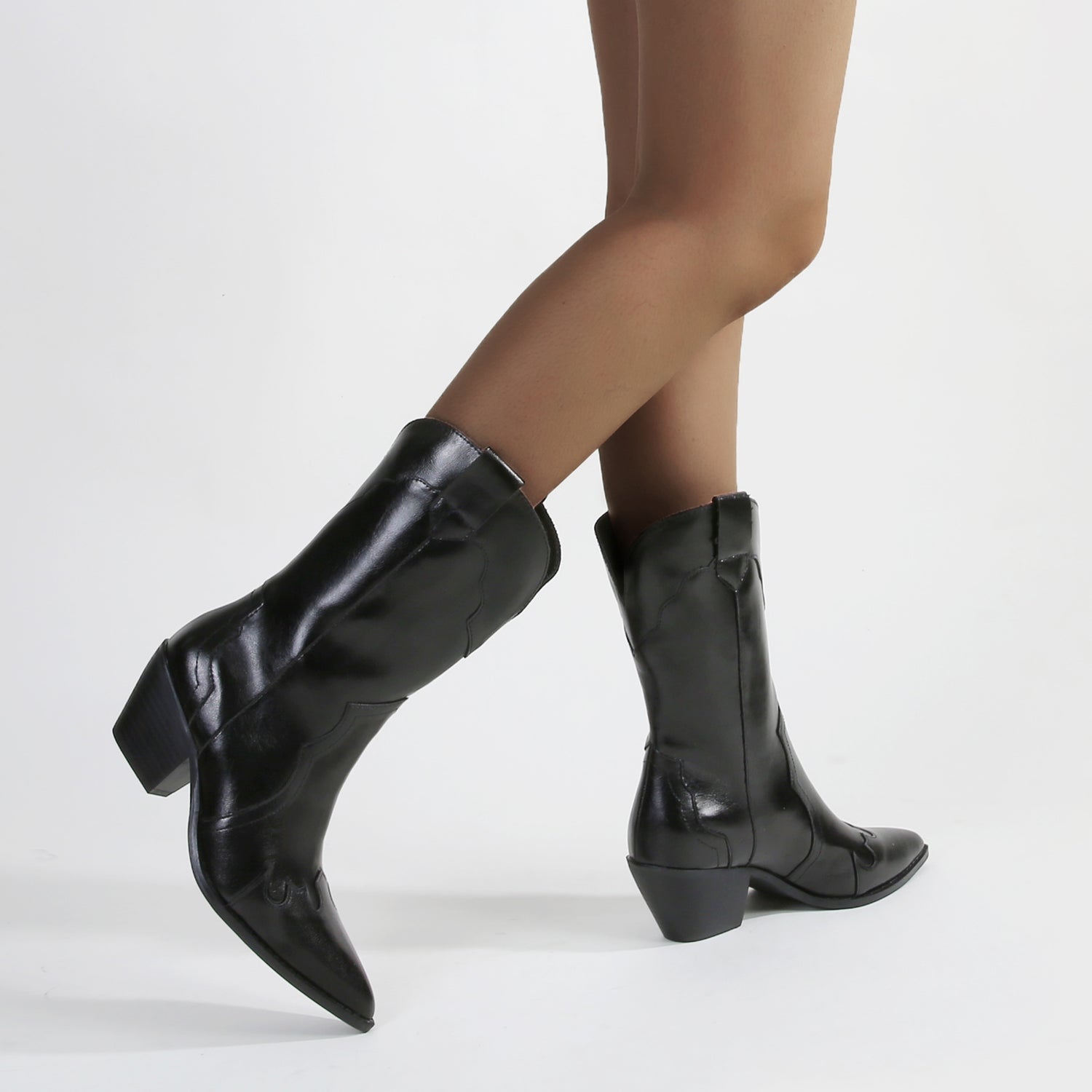 Botas cortas negras vaqueras