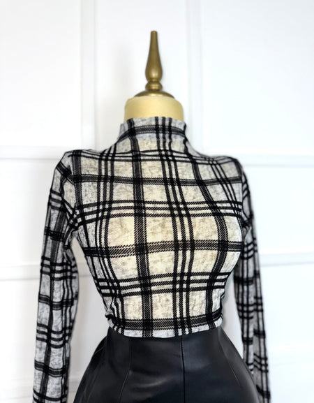 Blusa gris estampado