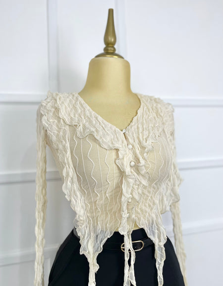 Blusa con textura (2 colores)