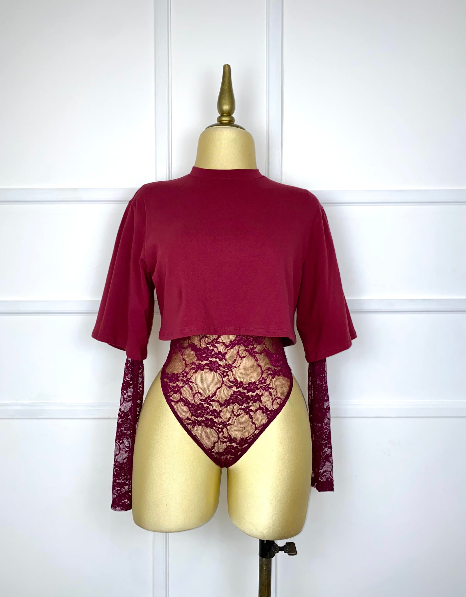 Bodysuit tinto encaje
