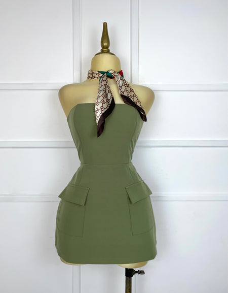 Jumper verde strapless