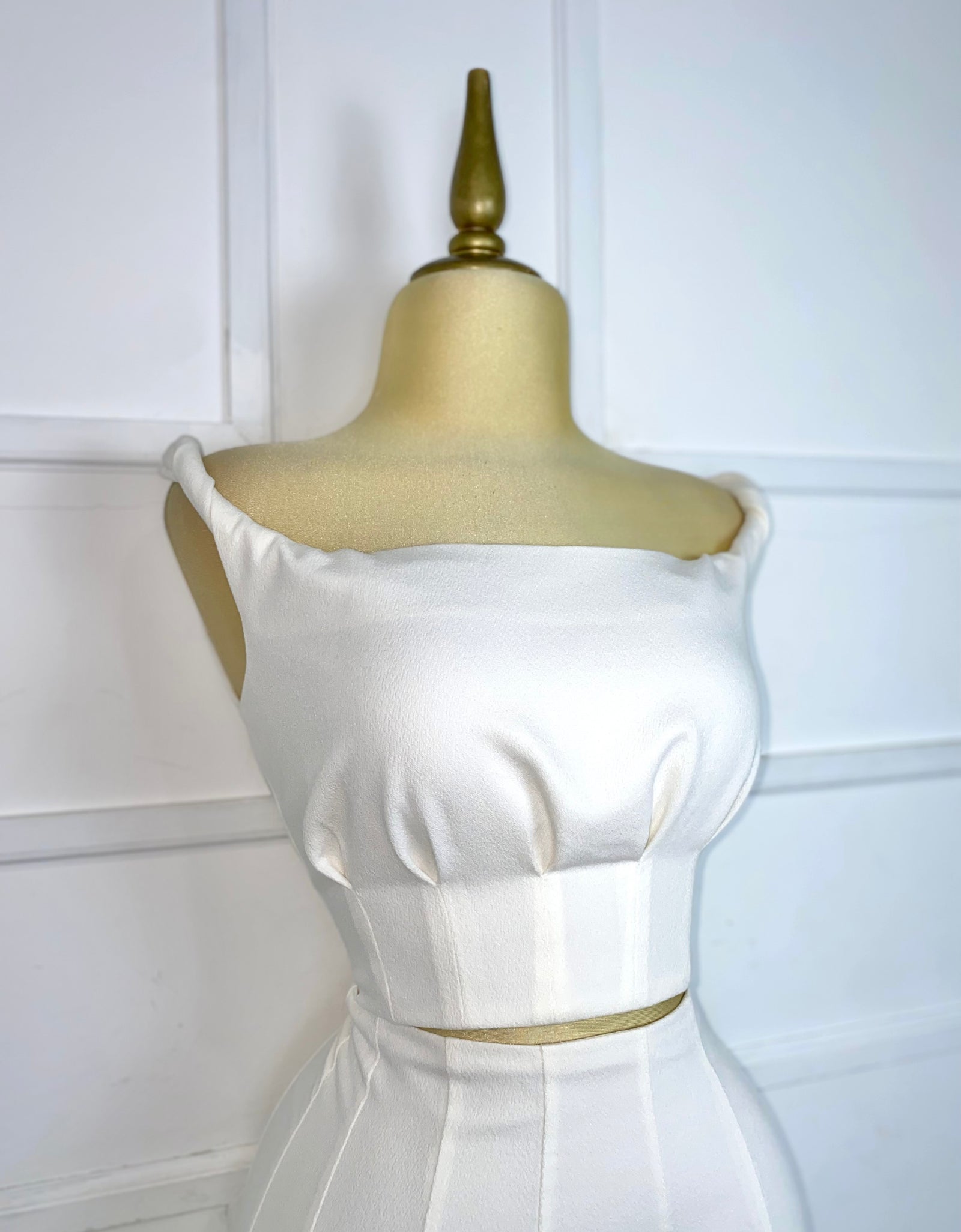 Set crema con pinzas