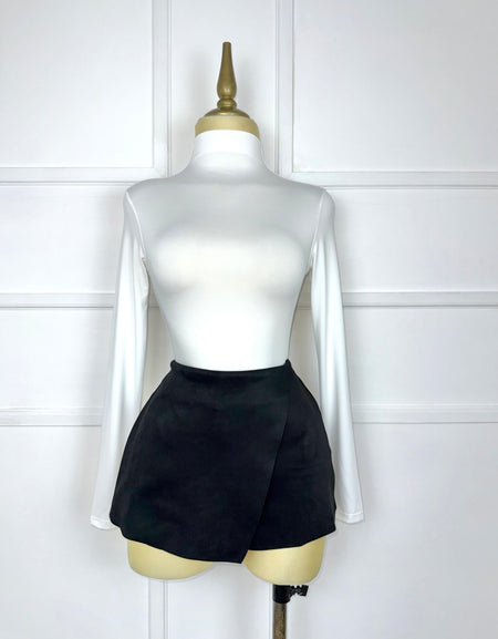 Set negro de gamuza